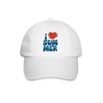 Cœur d’été 12 - Casquette classique - blanc/blanc - Devant