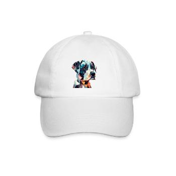 DOG - Baseball Cap - white/white - Front
