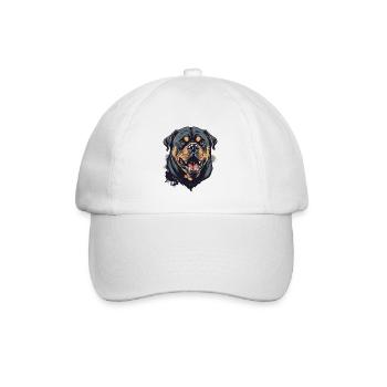 Rottweiler - Baseballkappe - Weiß/Weiß - Vorne