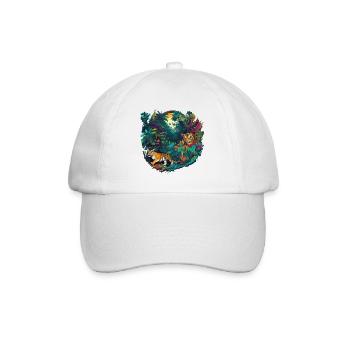 Jungle - Baseball Cap - white/white - Front