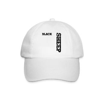 Black Sheep Retro - Baseballkappe - Weiß/Weiß - Vorne