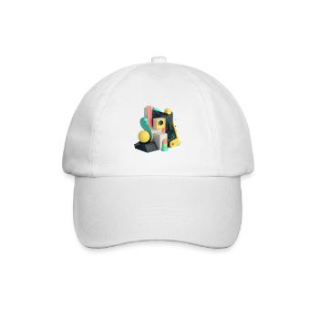 .3D - Baseball Cap - white/white - Front