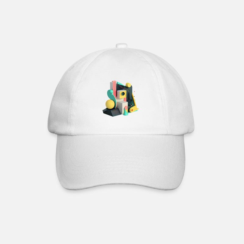 ..3D - Casquette classique - blanc/blanc