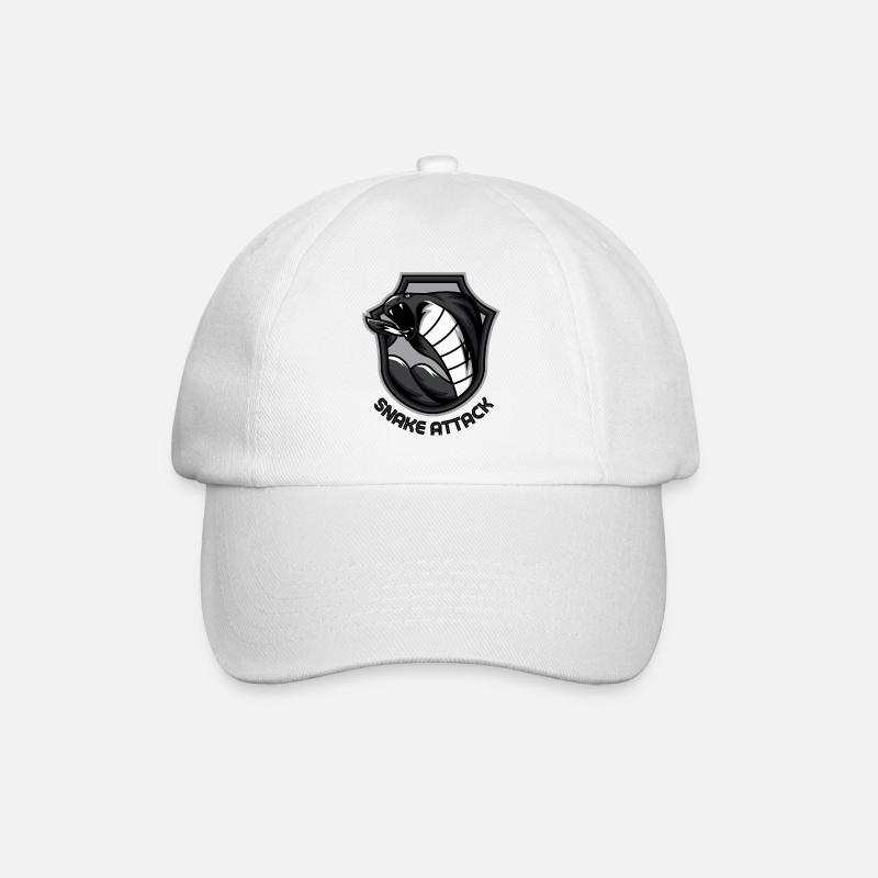 ATTAQUE DE SERPENT - Casquette classique - blanc/blanc