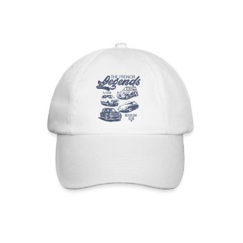 Voitures anciennes légendes française Vintage - Casquette classique - blanc/blanc - Devant