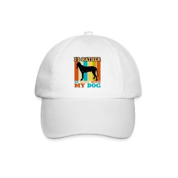 Ariegeois Dog Lover Silhouette Vintage Sunset - Casquette classique - blanc/blanc - Devant