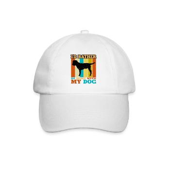 Border Terrier Dog Lover Silhouette Vintage Sunset - Casquette classique - blanc/blanc - Devant