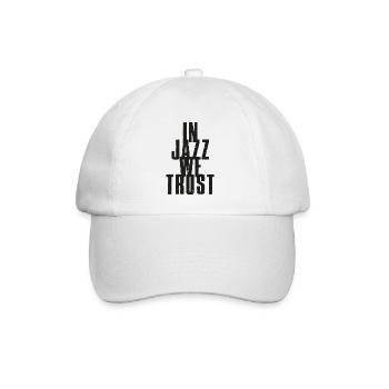 In Jazz we Trust - Baseballkappe - Weiß/Weiß - Vorne