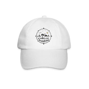 campeuse rieuse heureuse - Casquette classique - blanc/blanc - Devant