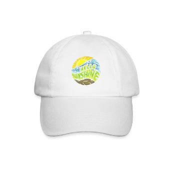 Summer, sun, favorite time! Hello Sunshine! - Baseball Cap - white/white - Front