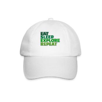 Hiking Mountaineering Statement Hikers Hiking Trails - Baseball Cap - white/white - Front