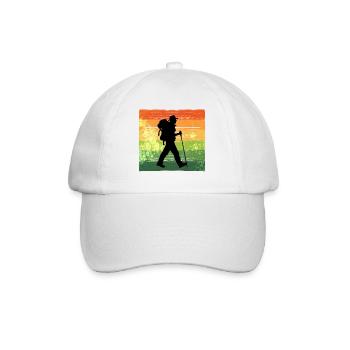 mountain peaks, nature, mountain hiking, hiking, hiking - Baseball Cap - white/white - Front