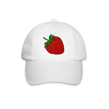 Strawberry - Baseball Cap - white/white - Front
