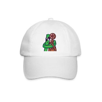 Regenbogenfreunde und Türen Grün umarmende Figur - Baseballkappe - Weiß/Weiß - Vorne
