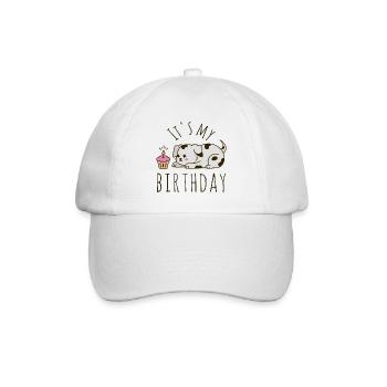 It's my Birthday Dog - Baseball Cap - white/white - Front