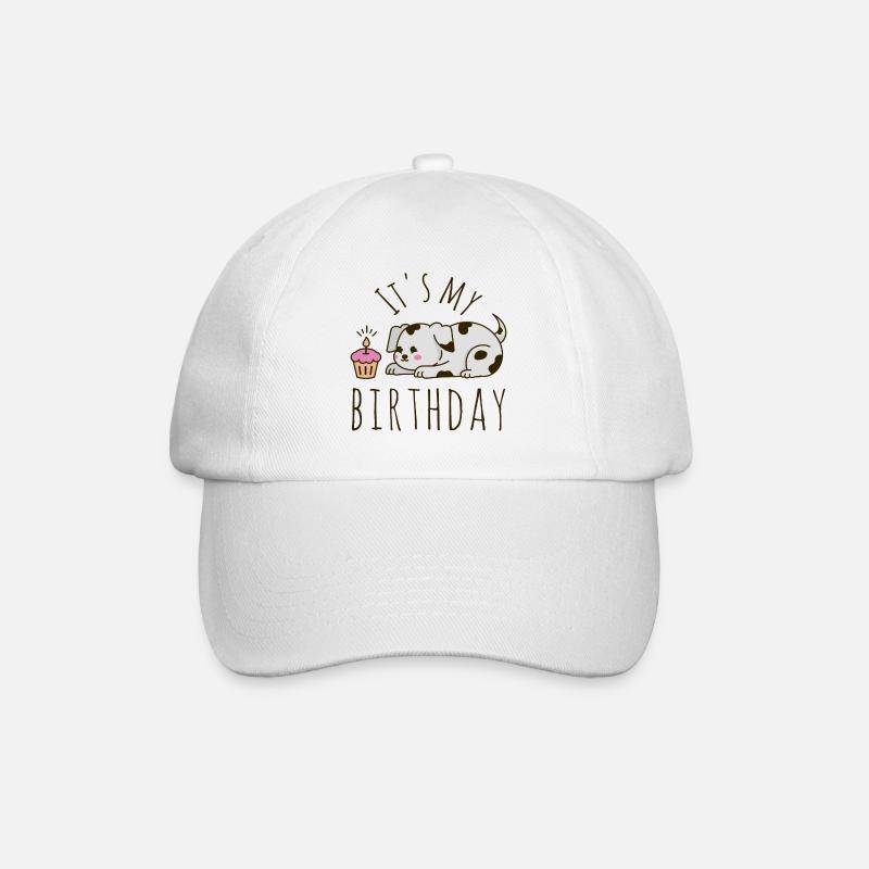 C’est mon chien d’anniversaire - Casquette classique - blanc/blanc