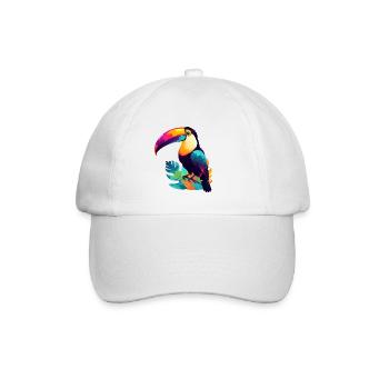 Toucan coloré - Casquette classique - blanc/blanc - Devant