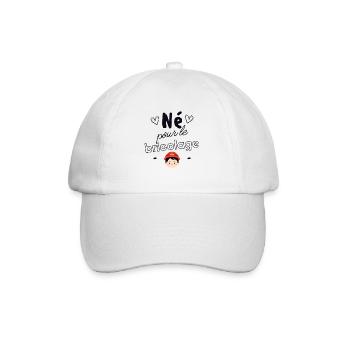 Né pour le bricolage - Casquette classique - blanc/blanc - Devant