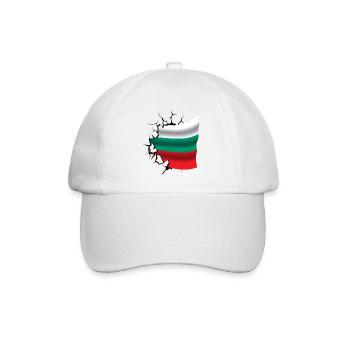 Flag of Bulgaria - Bulgaria - Flag Broken - Baseball Cap - white/white - Front