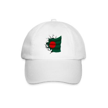 Bangladesh - Bangladesh - Flag - Baseball Cap - white/white - Front