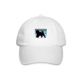 Cockapoo Dog Lover Silhouette Vintage Sunset - Casquette classique - blanc/blanc - Devant