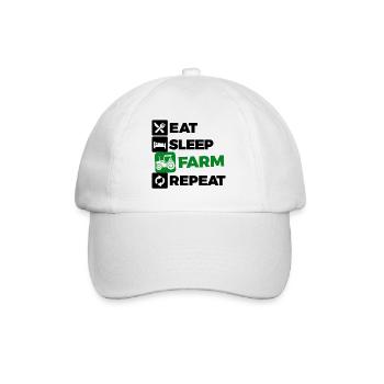 Déclaration sur les tracteurs de véhicules à moteur Agriculture agricole biologique - Casquette classique - blanc/blanc - Devant