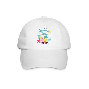 Babysprüche Babykleidung Kinderkleidung - Baseballkappe - Weiß/Weiß - Vorne