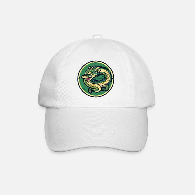 Écusson du Cercle du Dragon, crête du Dragon - Casquette classique - blanc/blanc