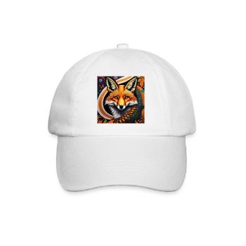 Fox - Baseball Cap - white/white - Front