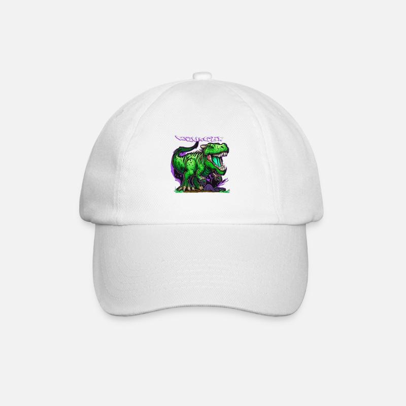 Dinosaurus - Baseball Cap - white/white