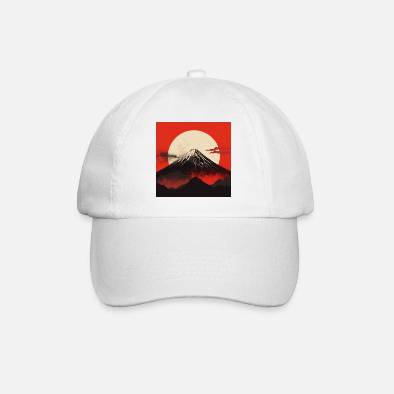 La splendeur du Mont Fuji - Casquette classique - blanc/blanc