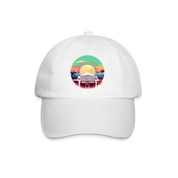 Coucher de soleil Piano Paradise - Casquette classique - blanc/blanc - Devant
