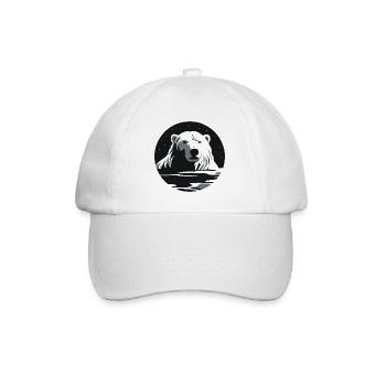 Ours blanc - Casquette classique - blanc/blanc - Devant