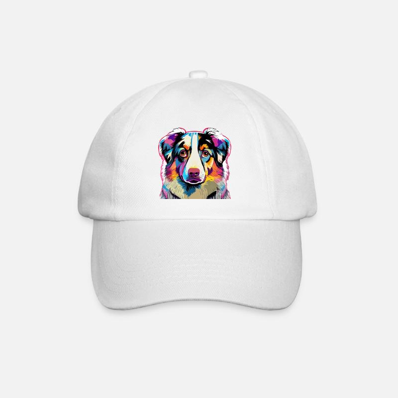 Berger d’Australie coloré - Casquette classique - blanc/blanc