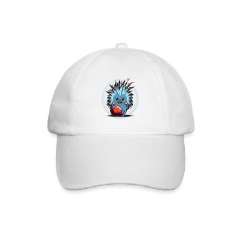 Stachelschwein-Roller - Baseballkappe - Weiß/Weiß - Vorne