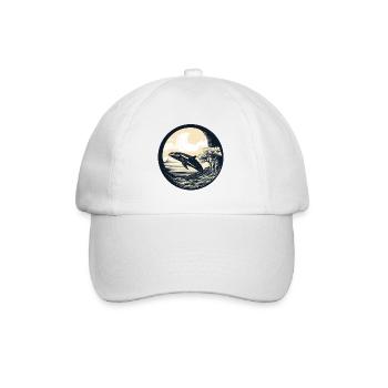 Wal - Baseballkappe - Weiß/Weiß - Vorne
