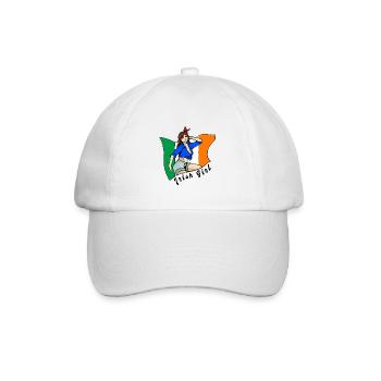 Irish girl flag design - Baseball Cap - white/white - Front