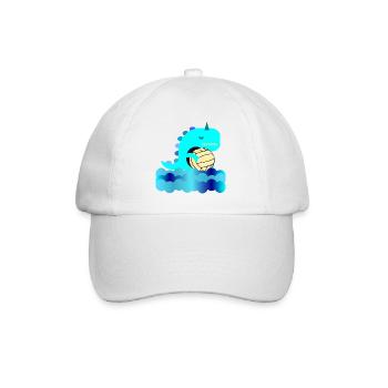 KINDER WASSERBALL DINOSAURIER SCHWIMMBAD - Baseballkappe - Weiß/Weiß - Vorne