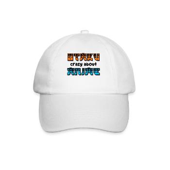 Otaku Statement Manga Comic Animation Japanese - Baseball Cap - white/white - Front