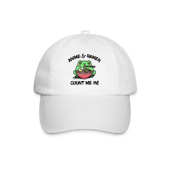 Manga Animation Anime Ramen Animation Statement - Baseball Cap - white/white - Front