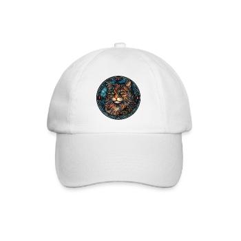 Ragamuffin Cat Breed Aquarelle Verre - Casquette classique - blanc/blanc - Devant