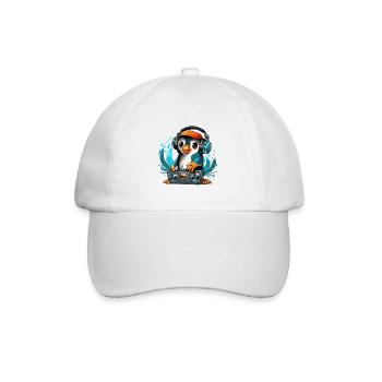 Pinguin-Party - Baseballkappe - Weiß/Weiß - Vorne