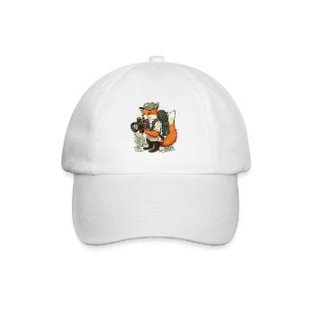 Füchse blitzen - Baseballkappe - Weiß/Weiß - Vorne