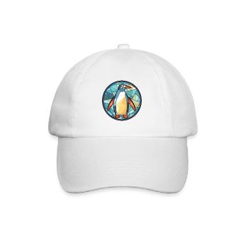 Panda Colorful Watercolor Animal Pet Illustration - Baseball Cap - white/white - Front