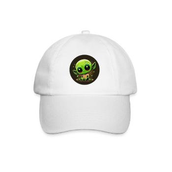 Baby-Alien - Baseballkappe - Weiß/Weiß - Vorne