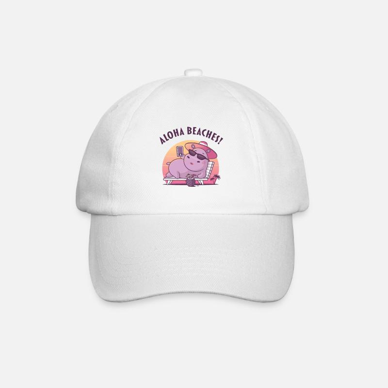 Aloha Beaches - Baseball Cap - white/white
