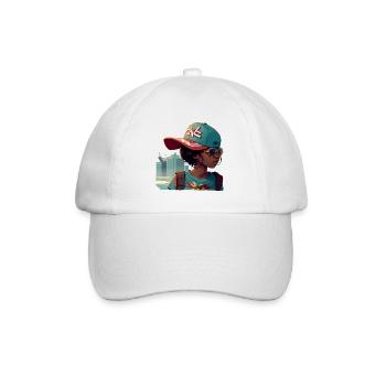 Urban Girl avec des lunettes de soleil - Casquette classique - blanc/blanc - Devant