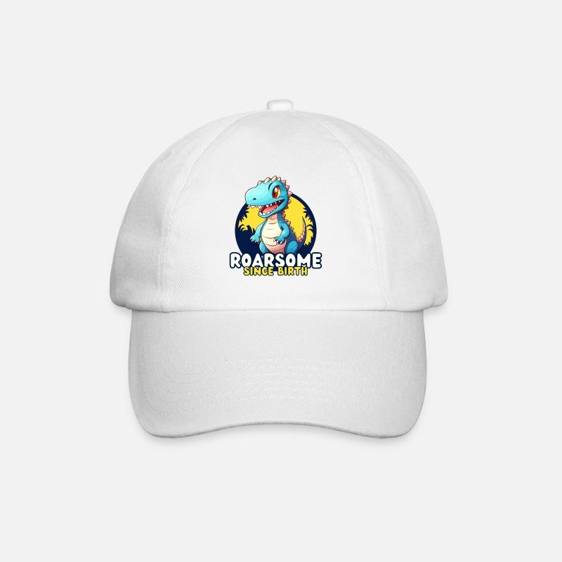 Dinosaurs - ROARSOME, Since Birth - Baseball Cap - white/white
