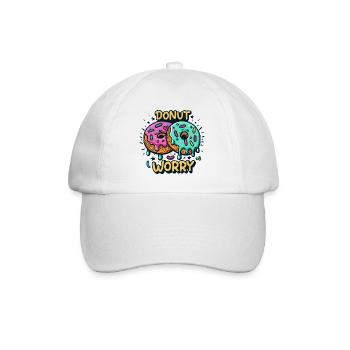 Inquiétude beignet - Casquette classique - blanc/blanc - Devant