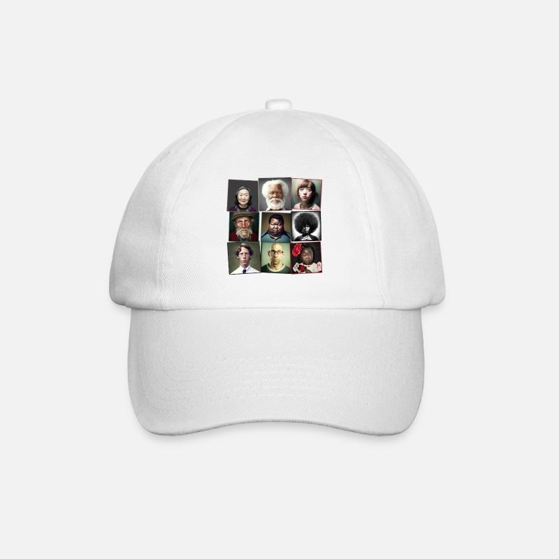 Super Normal 01 - Baseball Cap - white/white